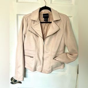 Ookie & Lala Light Pink, Faux Suede, Blazer Jacket